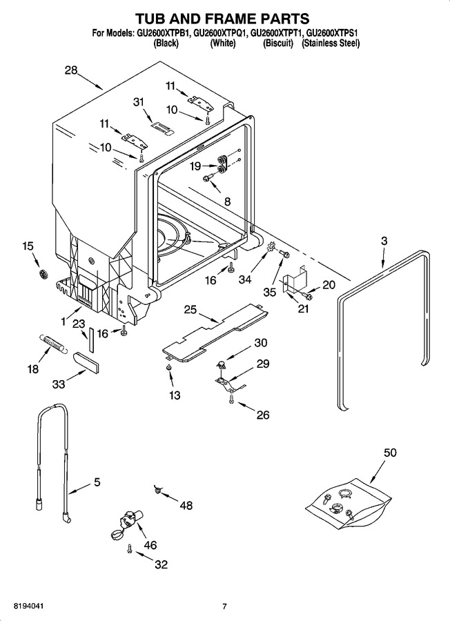 Diagram for GU2600XTPQ1