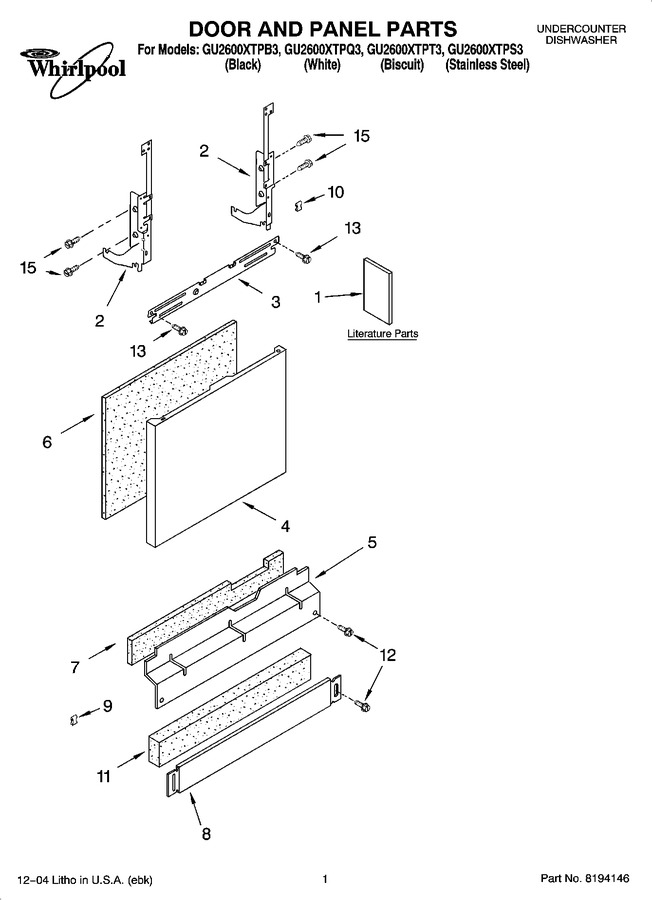 Diagram for GU2600XTPQ3