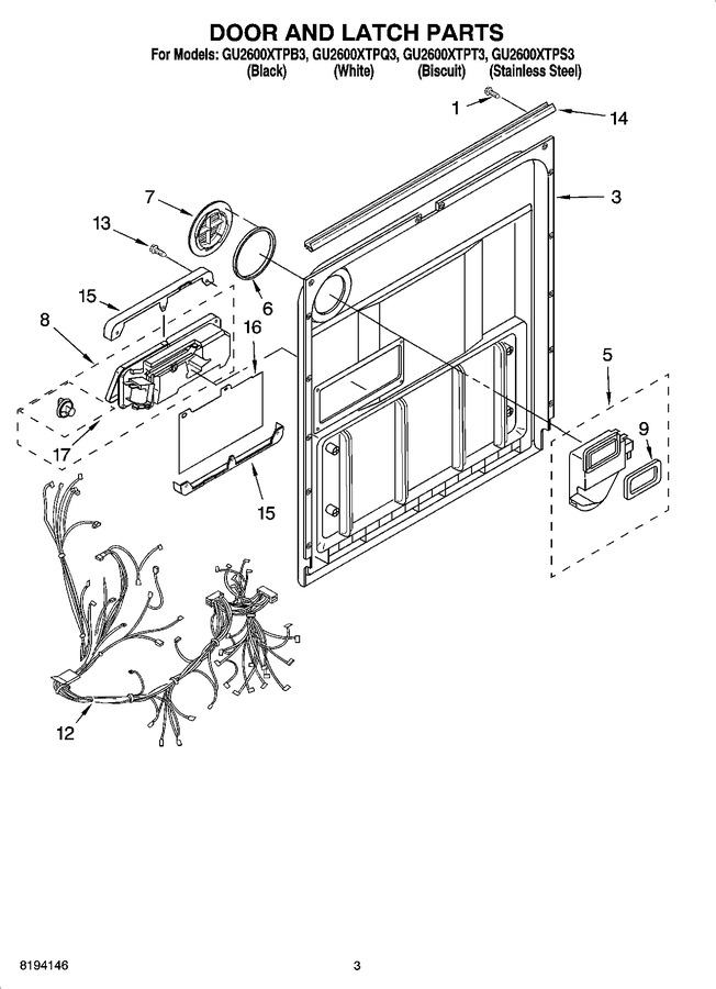 Diagram for GU2600XTPQ3
