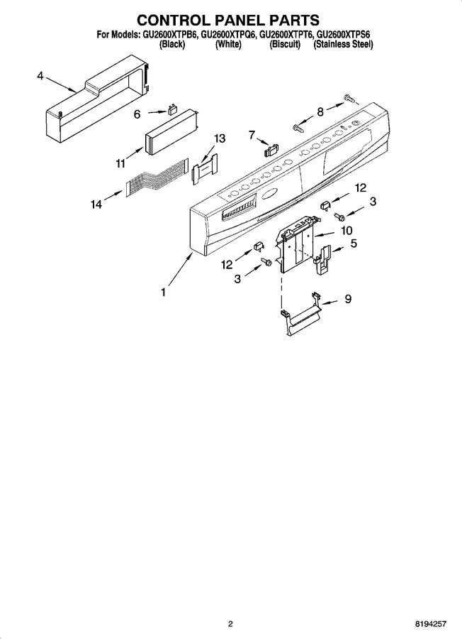 Diagram for GU2600XTPB6