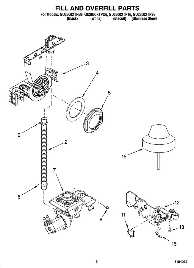 Diagram for GU2600XTPB6