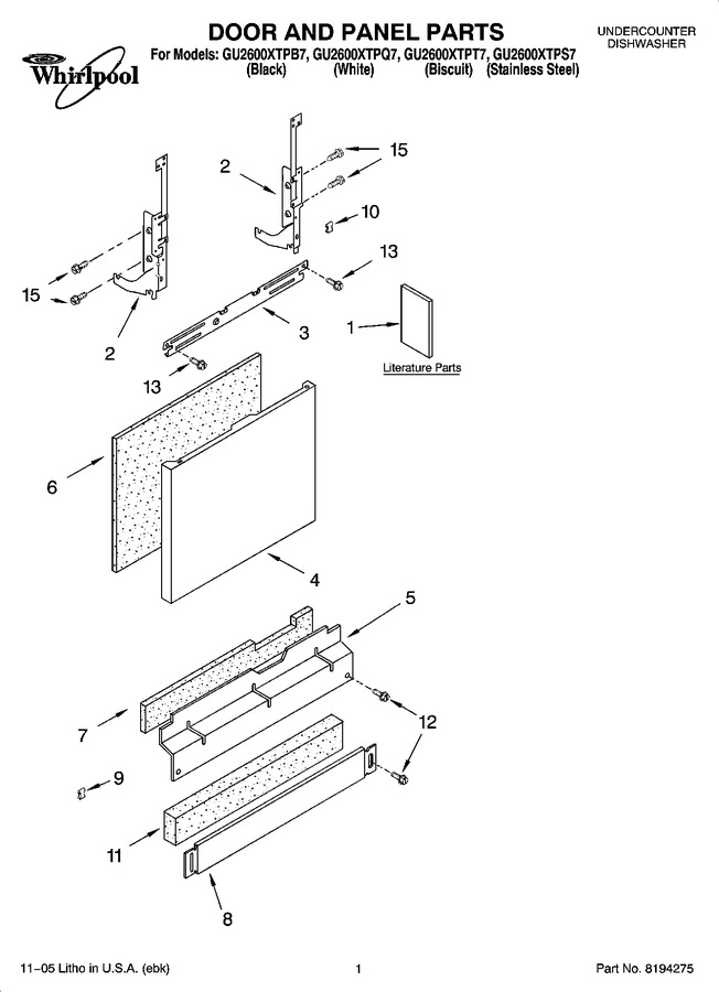 Diagram for GU2600XTPS7