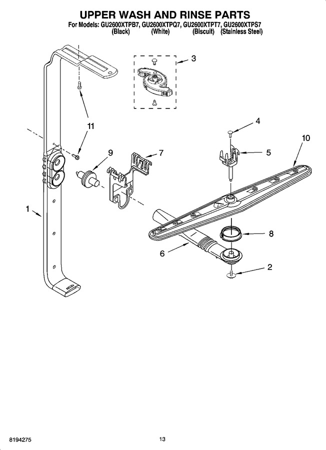 Diagram for GU2600XTPT7