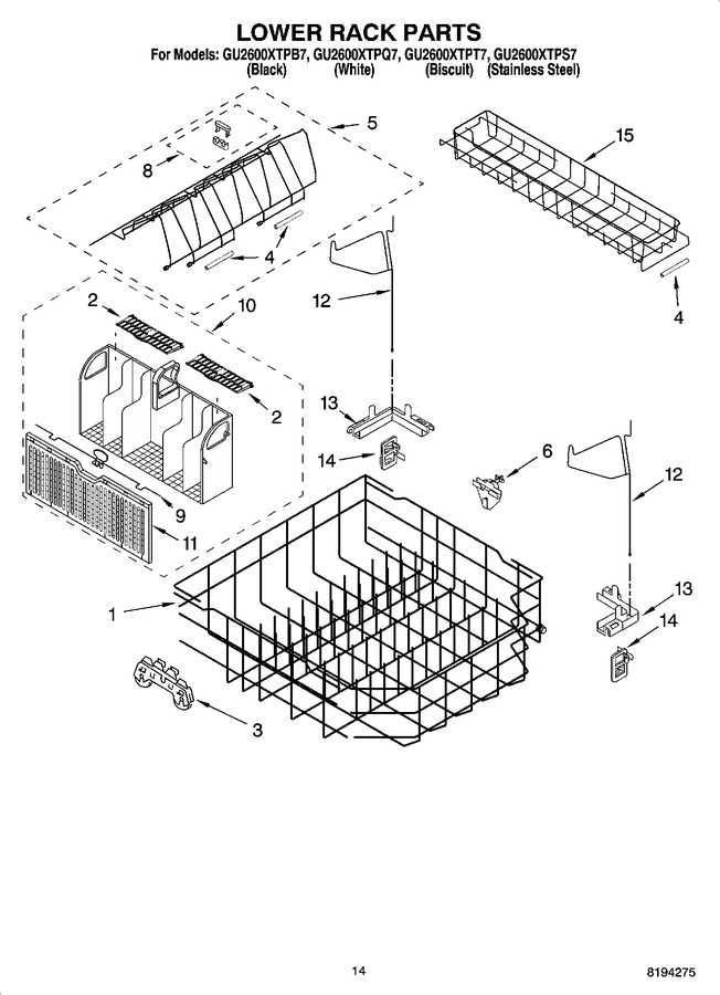 Diagram for GU2600XTPQ7