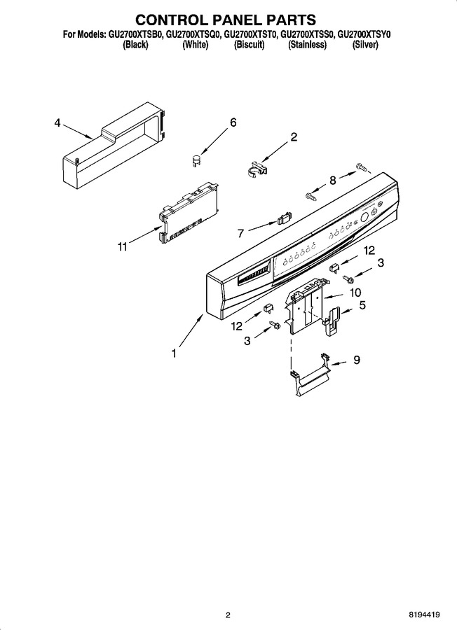Diagram for GU2700XTSQ0