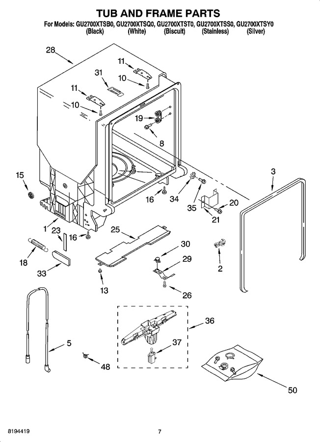Diagram for GU2700XTSQ0