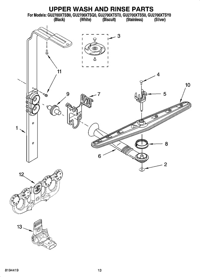 Diagram for GU2700XTSY0