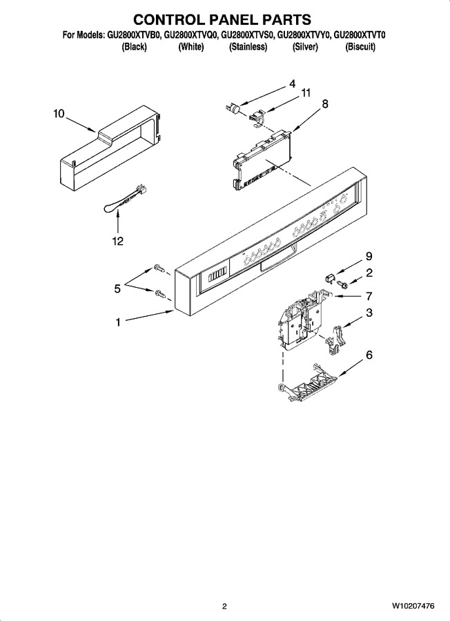 Diagram for GU2800XTVT0