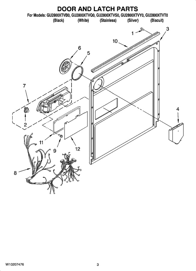 Diagram for GU2800XTVS0