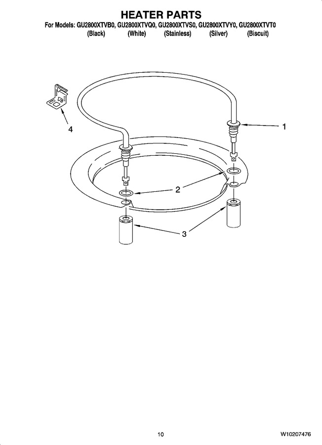 Diagram for GU2800XTVB0