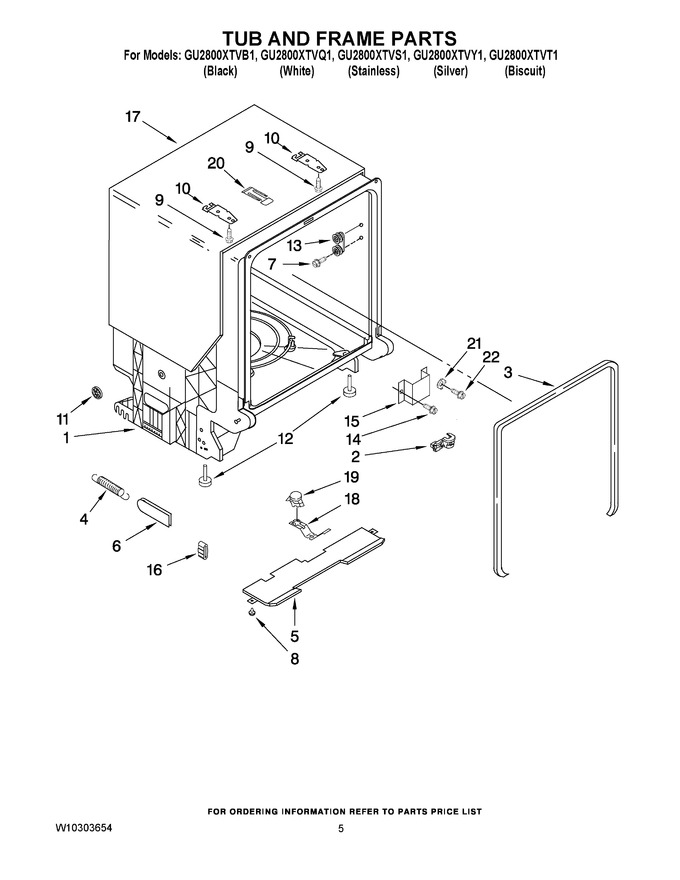 Diagram for GU2800XTVQ1