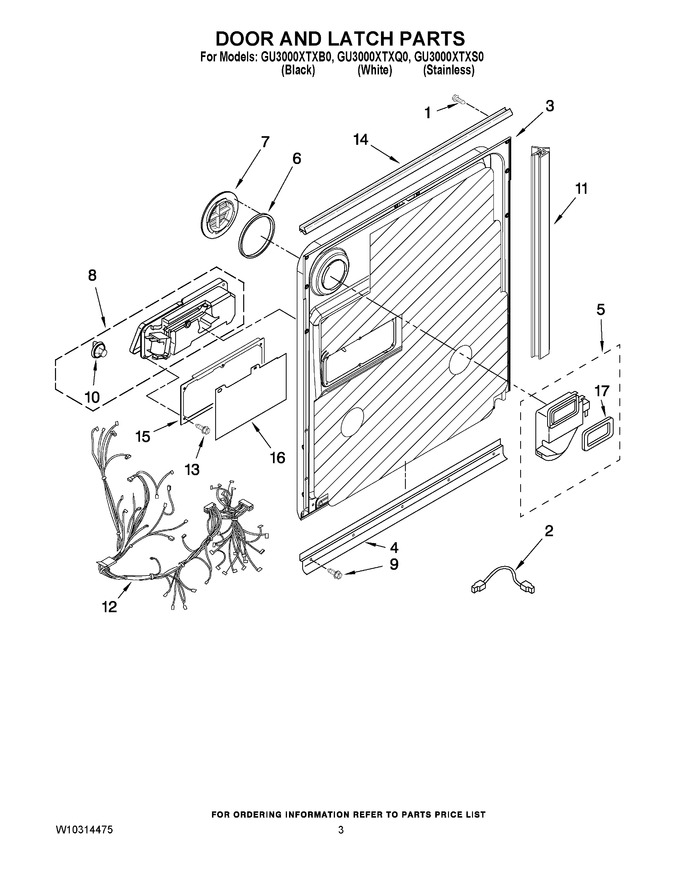 Diagram for GU3000XTXS0