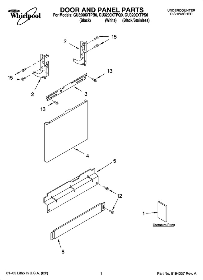 Diagram for GU3200XTPQ0