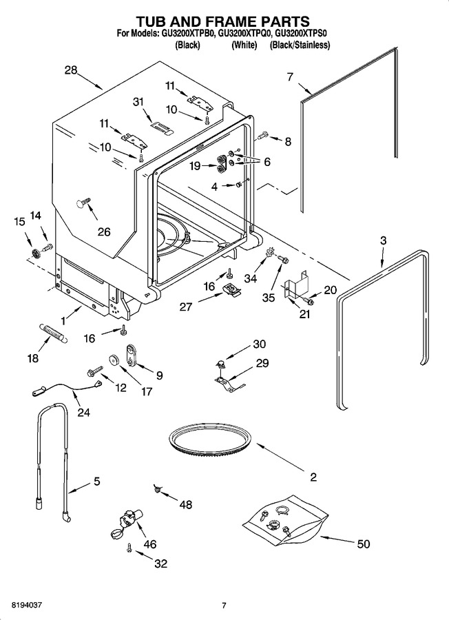 Diagram for GU3200XTPQ0
