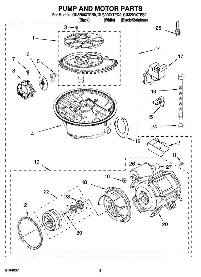 Diagram for GU3200XTPS0
