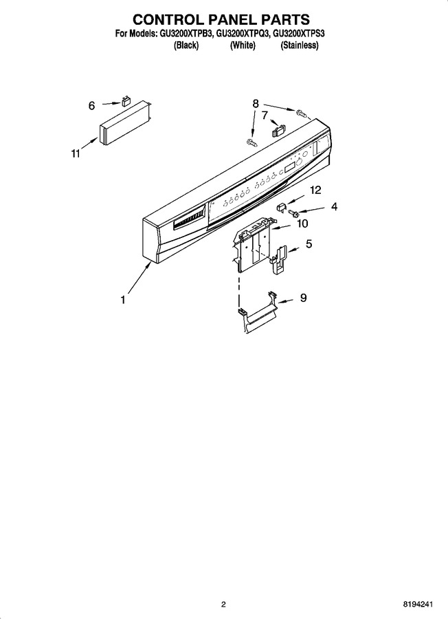 Diagram for GU3200XTPB3
