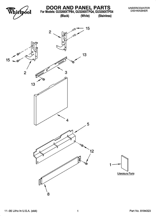 Diagram for GU3200XTPB4