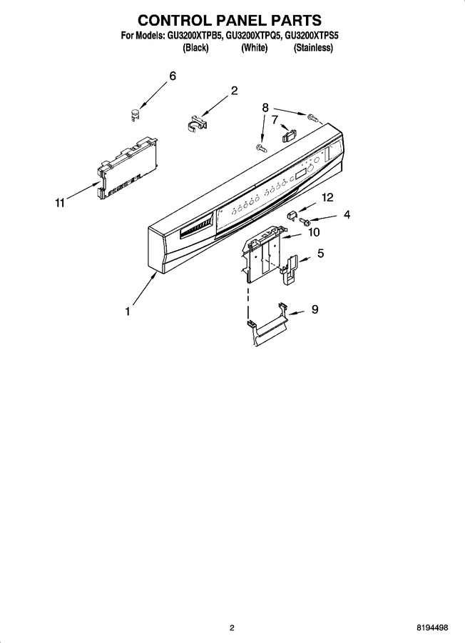 Diagram for GU3200XTPS5