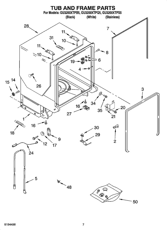 Diagram for GU3200XTPB5