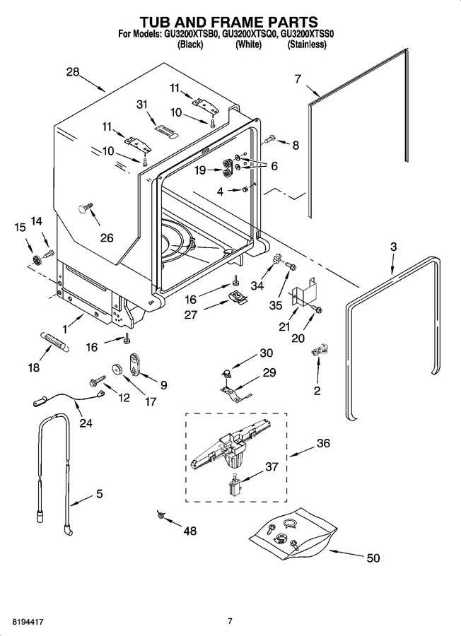 Diagram for GU3200XTSQ0