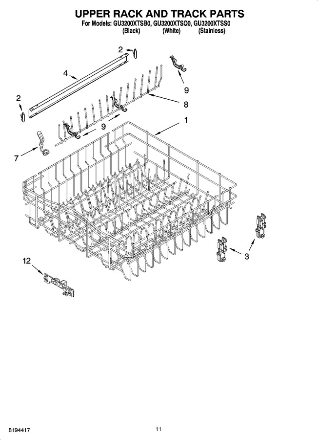 Diagram for GU3200XTSB0