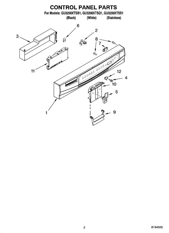 Diagram for GU3200XTSB1