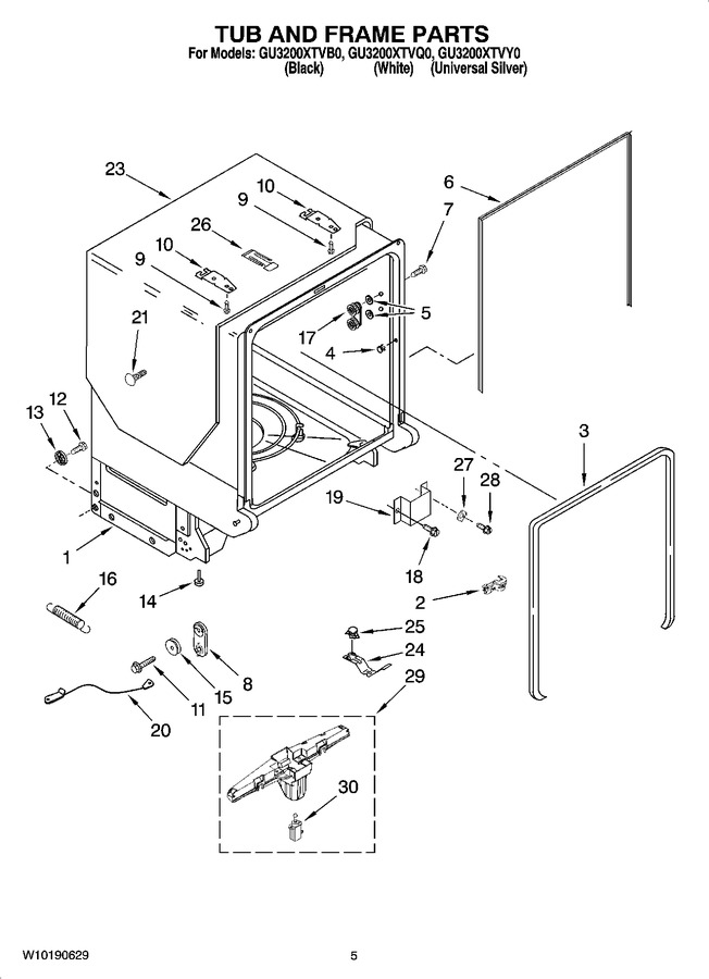 Diagram for GU3200XTVY0