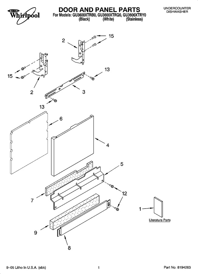 Diagram for GU3600XTRQ0