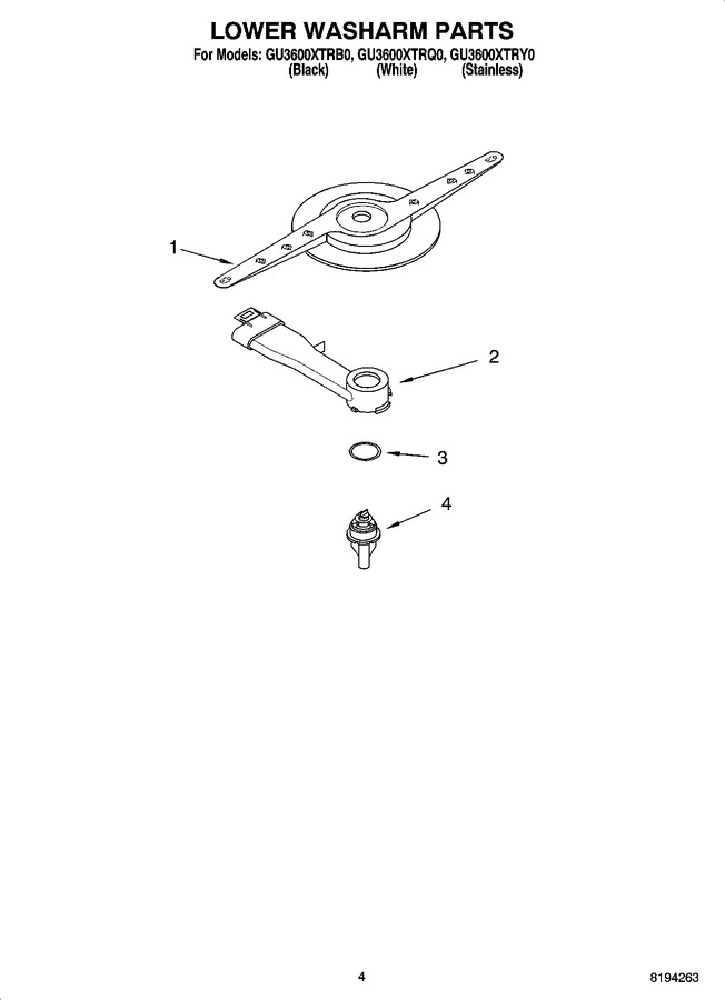 Diagram for GU3600XTRY0