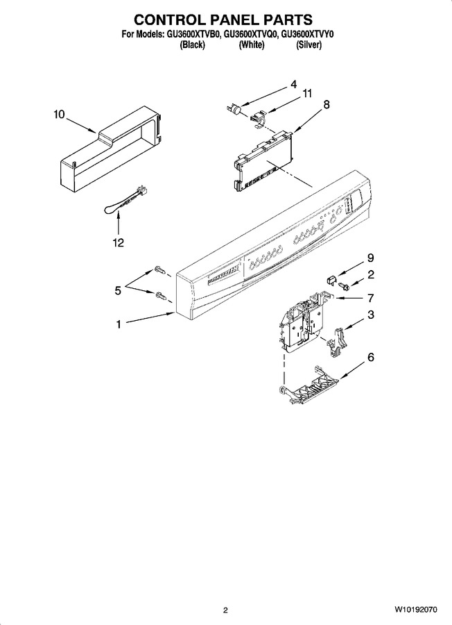 Diagram for GU3600XTVQ0