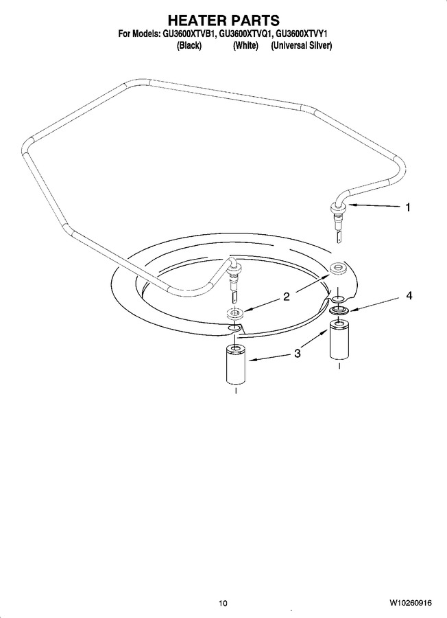 Diagram for GU3600XTVB1