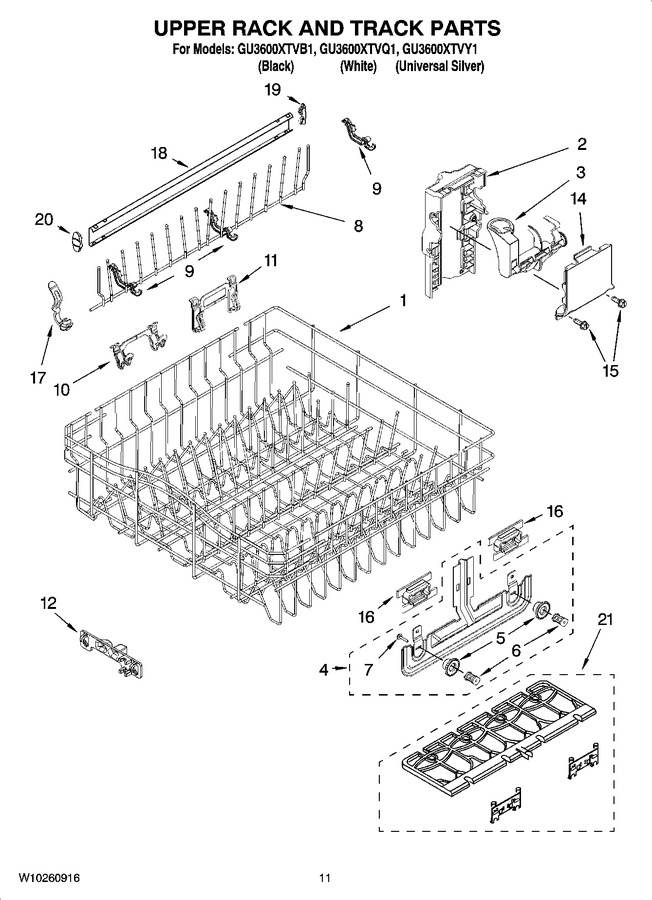Diagram for GU3600XTVY1