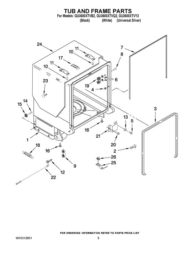Diagram for GU3600XTVQ2