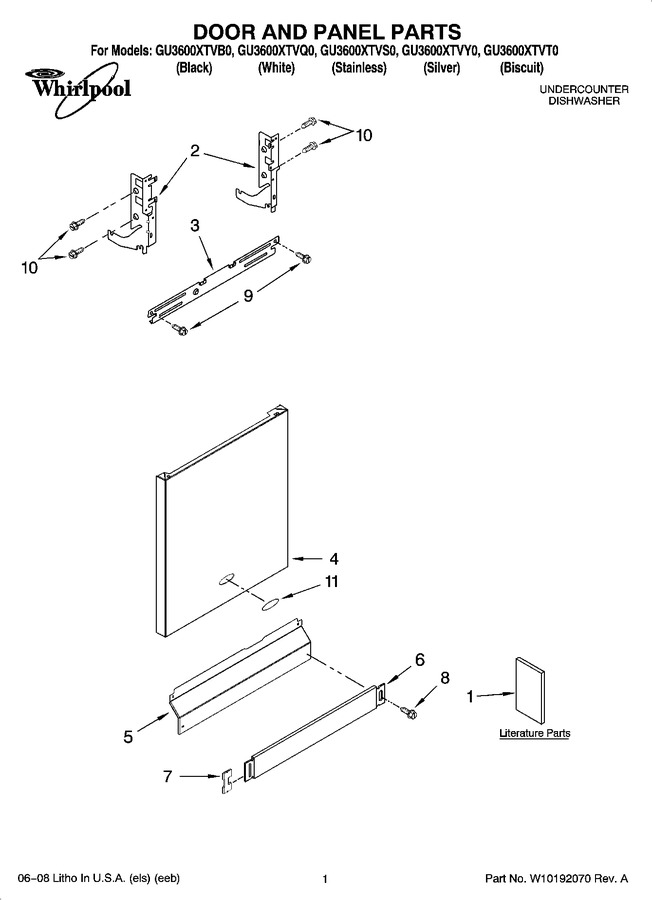 Diagram for GU3600XTVS0