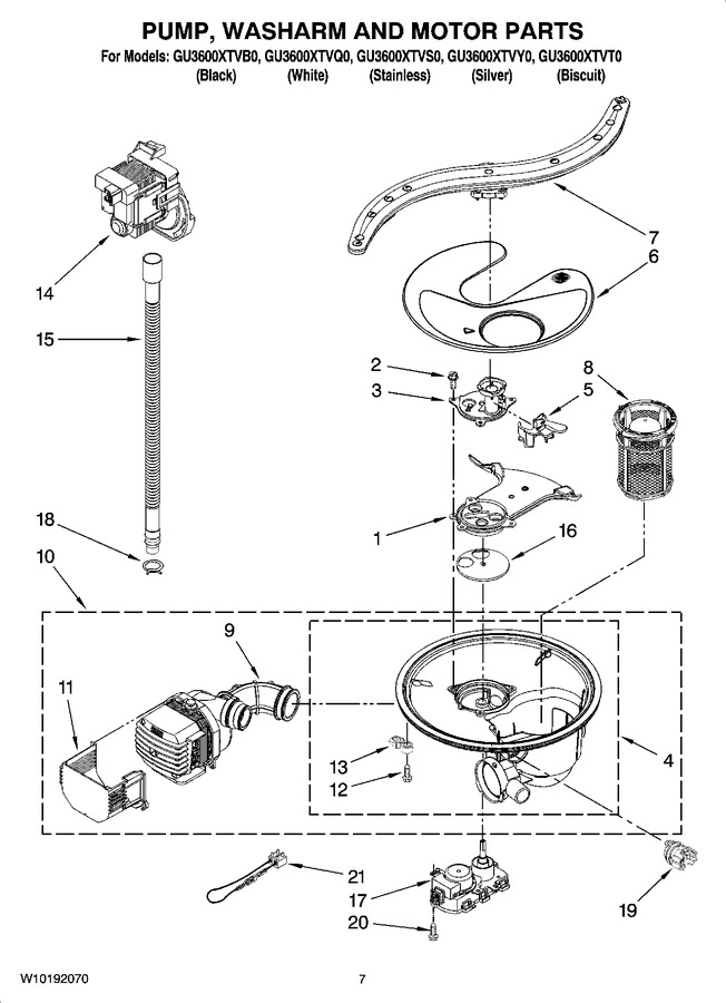 Diagram for GU3600XTVS0