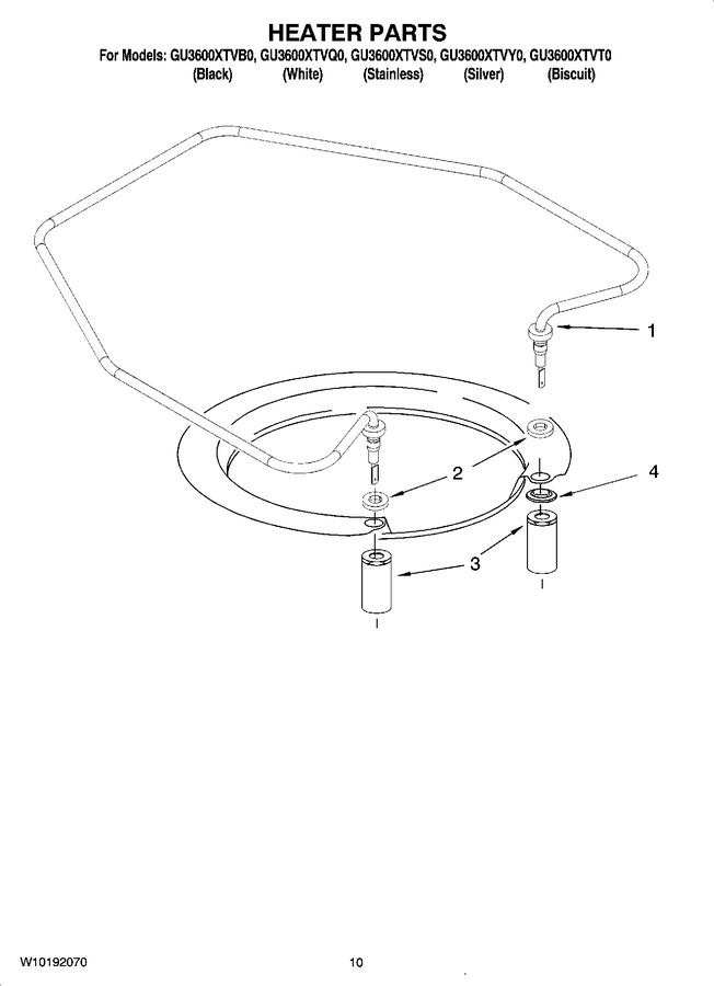 Diagram for GU3600XTVS0