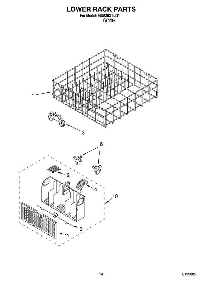 Diagram for GU630XTLQ1