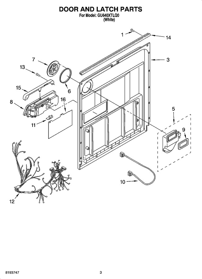 Diagram for GU640XTLQ0