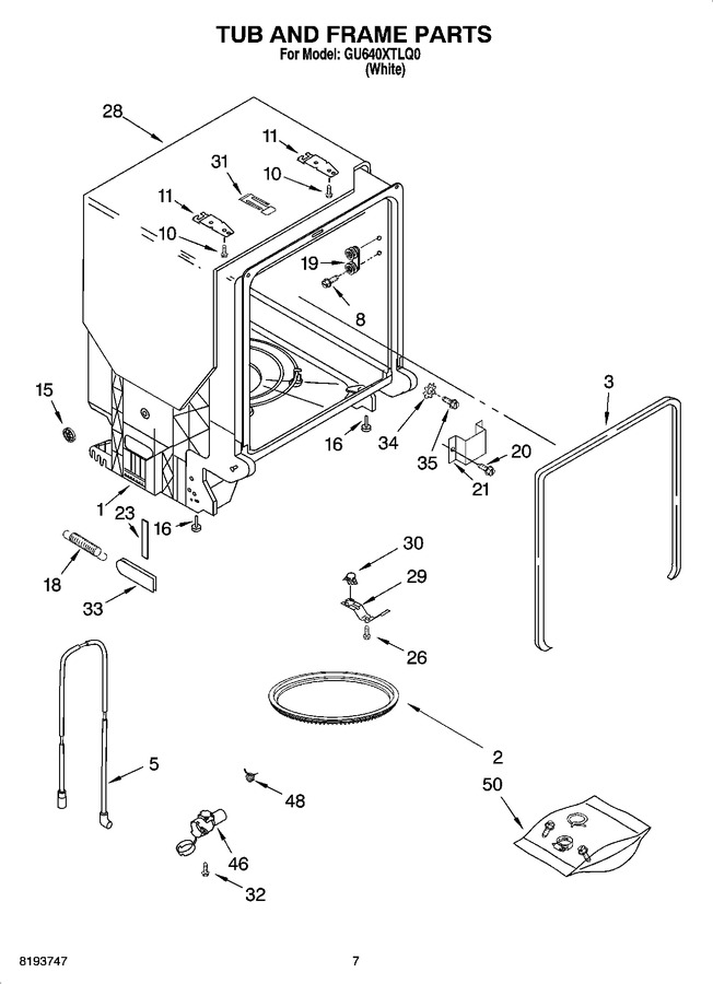 Diagram for GU640XTLQ0