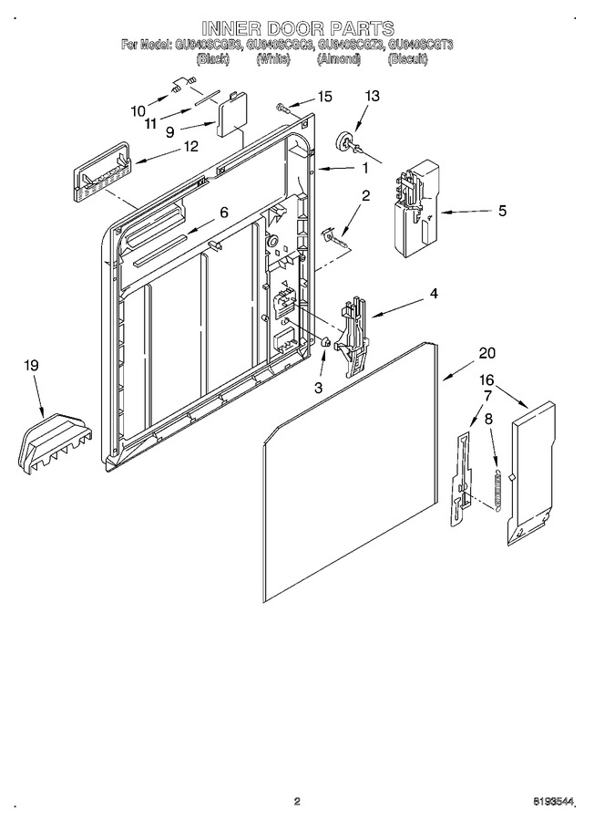 Diagram for GU940SCGT3