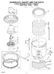 Diagram for 03 - Washplate, Basket And Tub