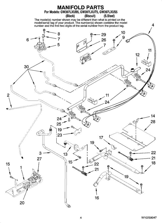 Diagram for GW397LXUB5