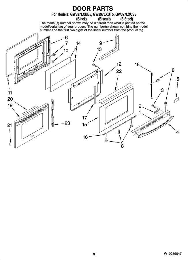 Diagram for GW397LXUS5