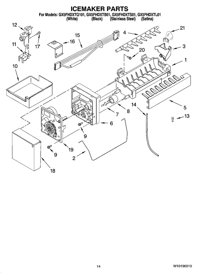 Diagram for GX5FHDXTS01