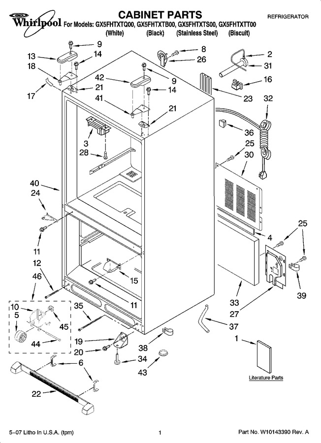 Diagram for GX5FHTXTB00