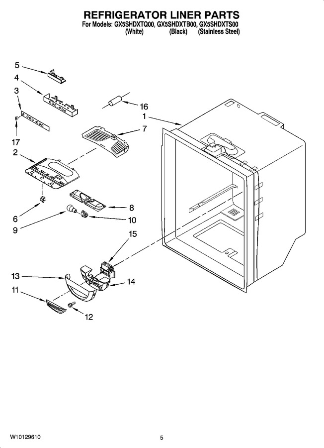 Diagram for GX5SHDXTB00