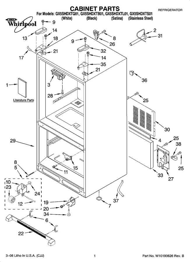 Diagram for GX5SHDXTQ01