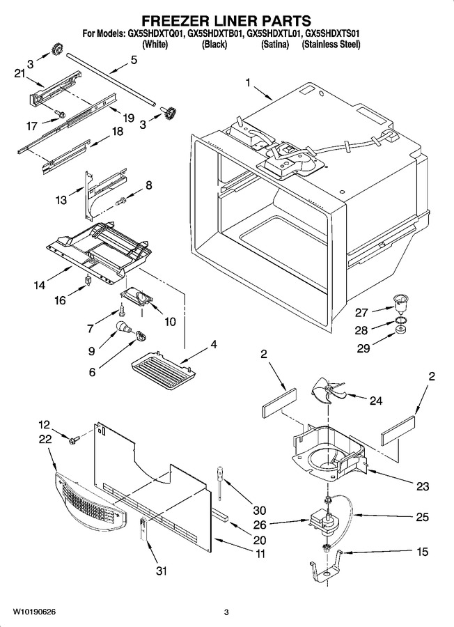 Diagram for GX5SHDXTS01