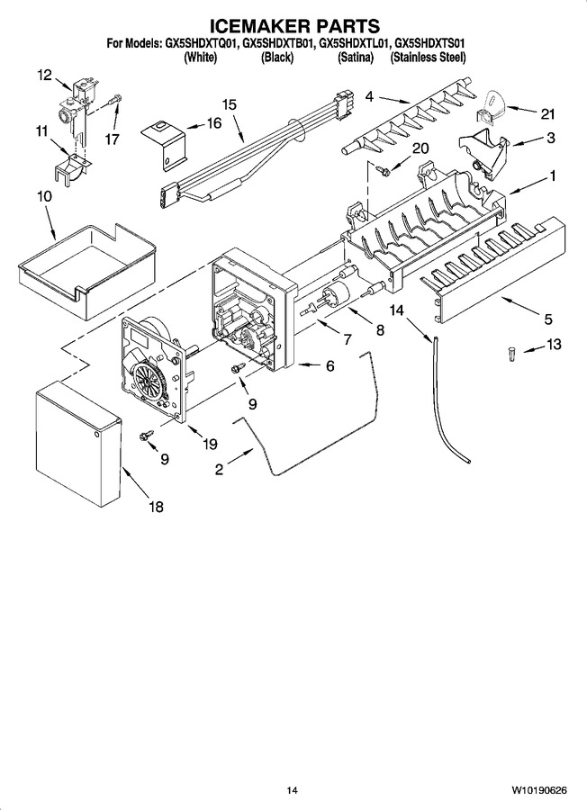 Diagram for GX5SHDXTQ01