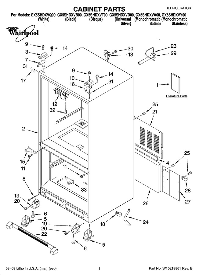 Diagram for GX5SHDXVA00